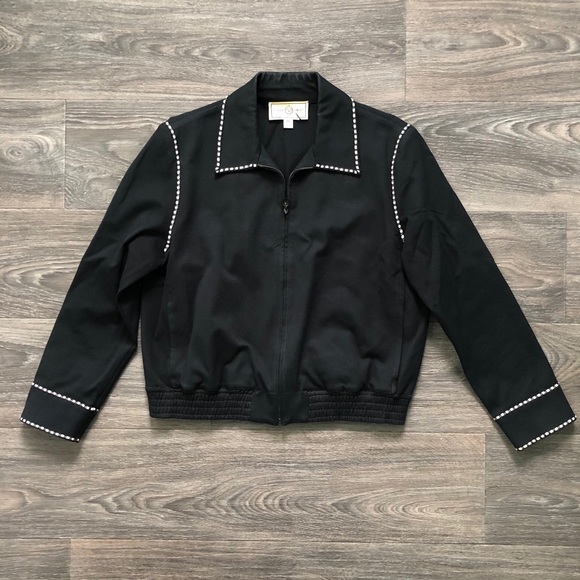 SALE🔥🔥ST.JOHN SPORT Black Bomber Jacket (Med) - Picture 3 of 8